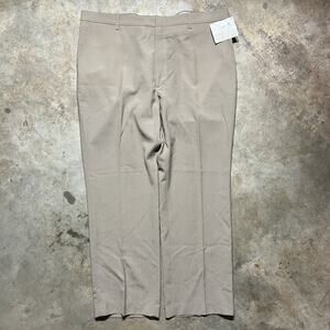 NOS Vintage 70s Briercreek Scolvill Tan Trousers Pants 42x29